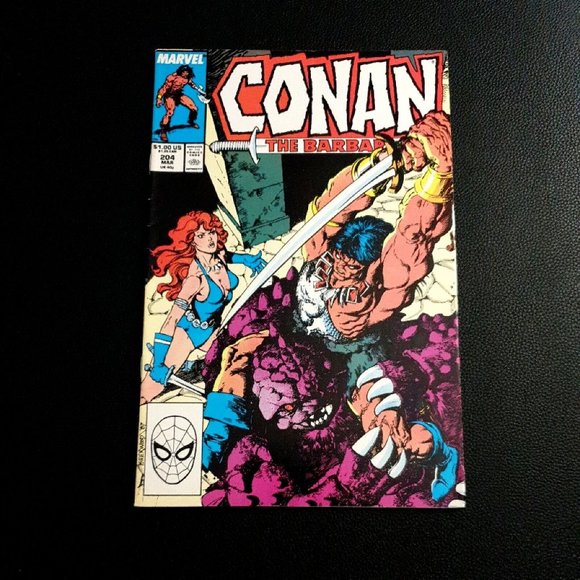 Marvel Other - Marvel Comics Conan The Barbarian 204 Mar 1988 Goblin Book Collector Lee Owsley